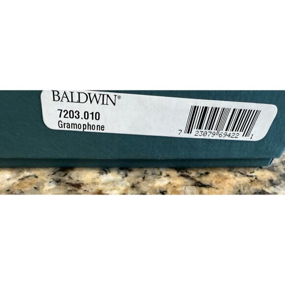 Baldwin Brass & Gold Vintage Gramophone W/Intricate 3D Design - Picture 13 of 13